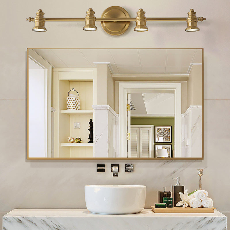 Postmodern Simplicity Bell Vanity Sconce Lights Metallic Wall Mount Light Fixture for Bathroom