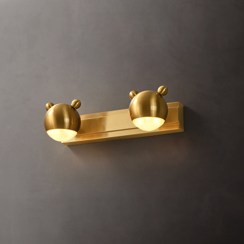 Postmodern Globe Vanity Sconce Lights Acrylic Wall Mount Light Fixture for Bathroom