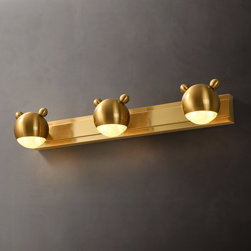 Postmodern Globe Vanity Sconce Lights Acrylic Wall Mount Light Fixture for Bathroom