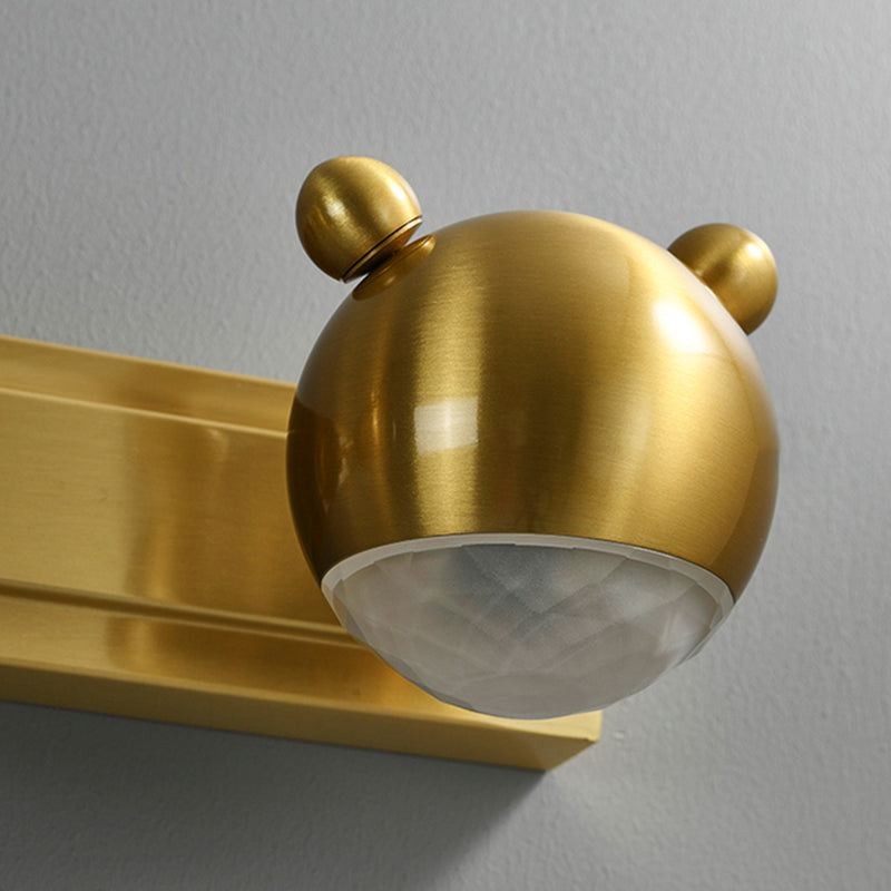 Postmodern Globe Vanity Sconce Lights Acrylic Wall Mount Light Fixture for Bathroom