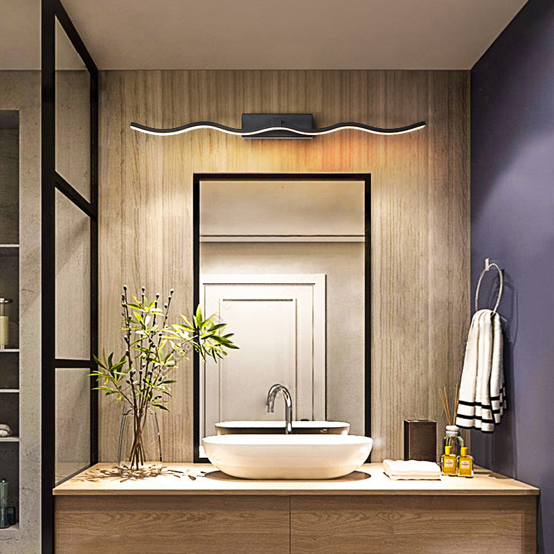 Semplicità contemporanea ondeggiando lampadaria vanità apparecchi di illuminazione acrilica per il bagno