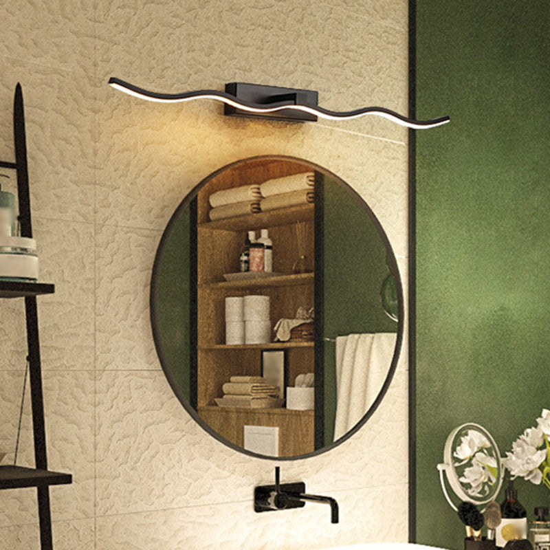 Semplicità contemporanea ondeggiando lampadaria vanità apparecchi di illuminazione acrilica per il bagno