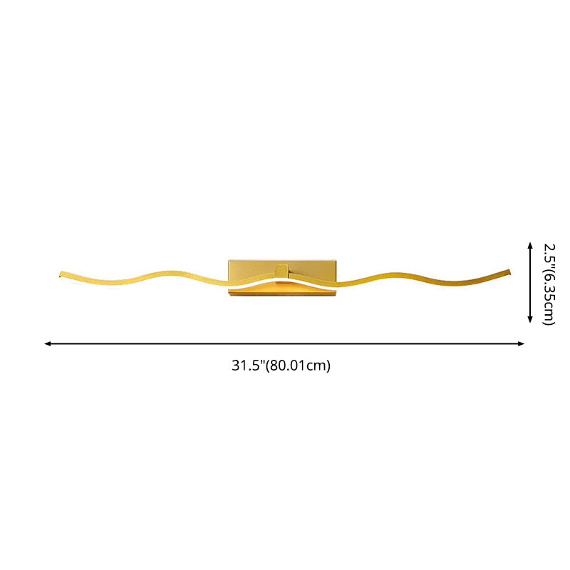 Semplicità contemporanea ondeggiando lampadaria vanità apparecchi di illuminazione acrilica per il bagno