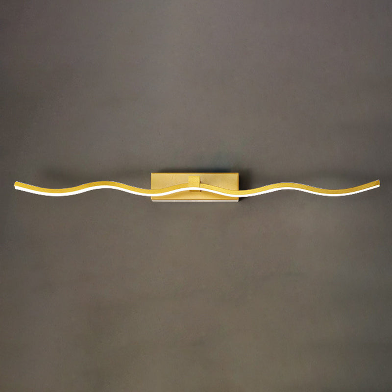 Semplicità contemporanea ondeggiando lampadaria vanità apparecchi di illuminazione acrilica per il bagno