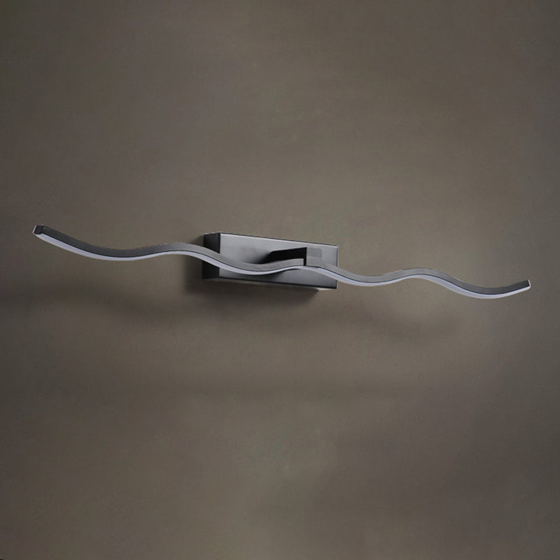 Semplicità contemporanea ondeggiando lampadaria vanità apparecchi di illuminazione acrilica per il bagno