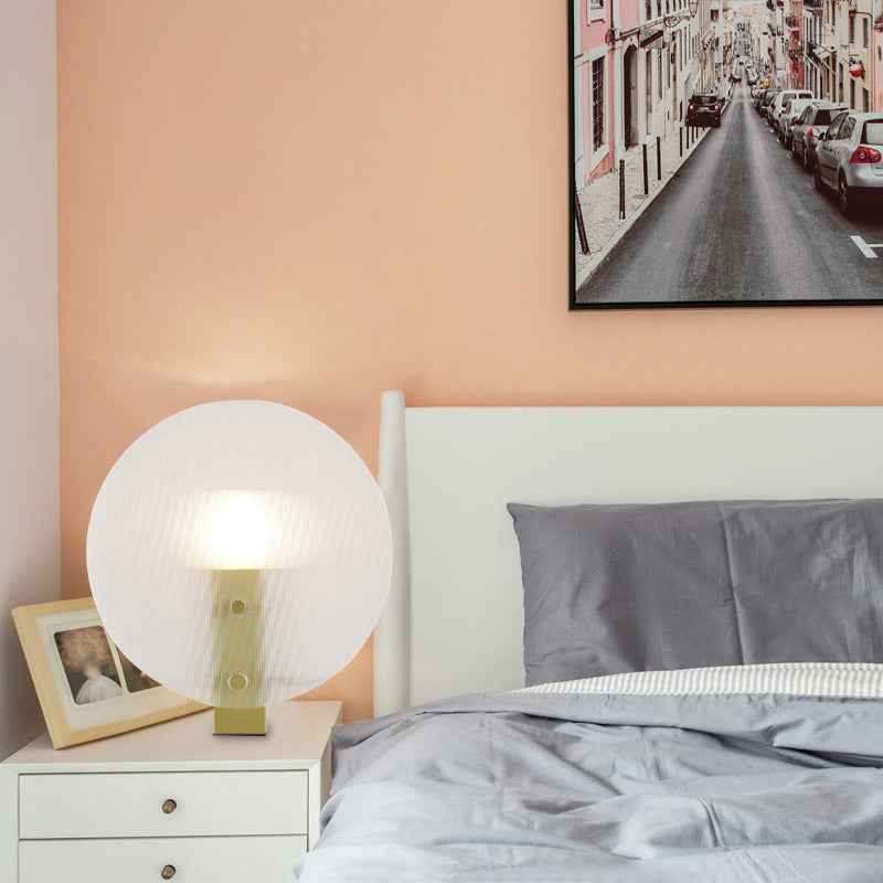 Lampe de table en forme de disque postmoderne