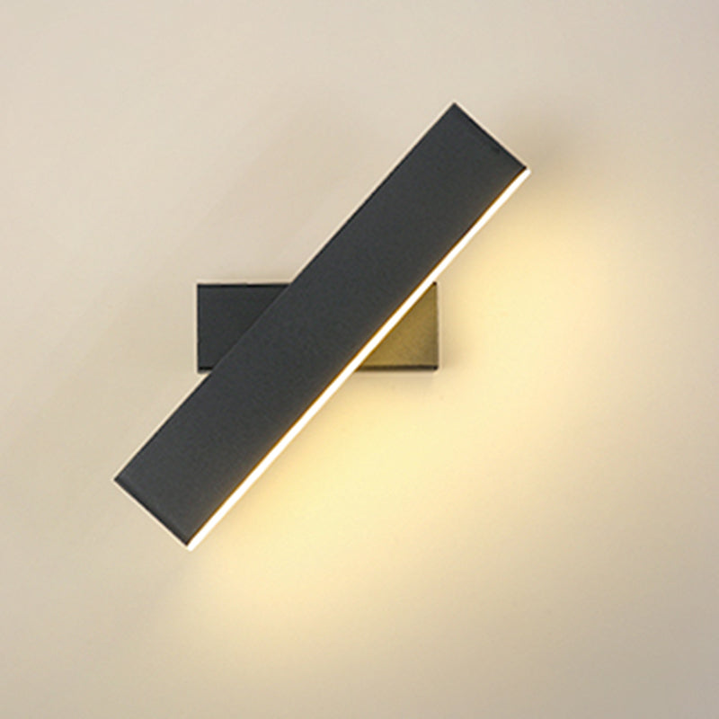 Lámpara de pared giratoria de aluminio LED moderna de moda moderna con tono acrílico