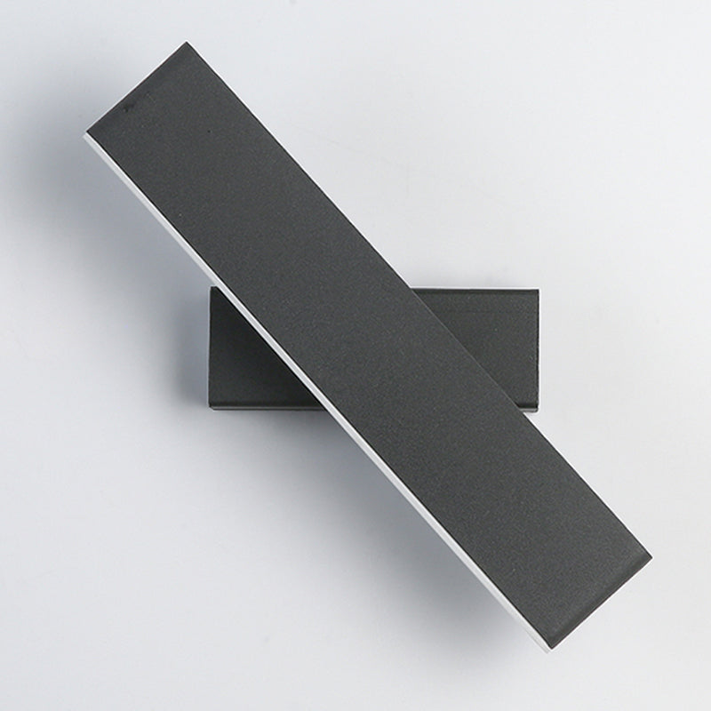 Lámpara de pared giratoria de aluminio LED moderna de moda moderna con tono acrílico