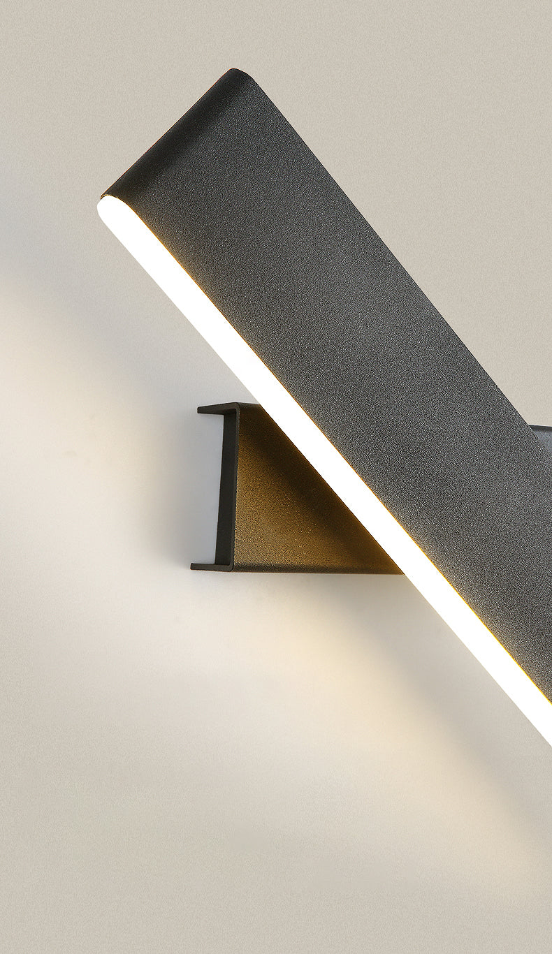 Lámpara de pared giratoria de aluminio LED moderna de moda moderna con tono acrílico