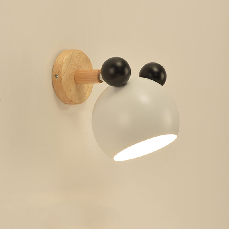 Globe Wall Mounted Lamp Modern Simplicity Macaron Metallic Wall Mount Lamp for Living Room