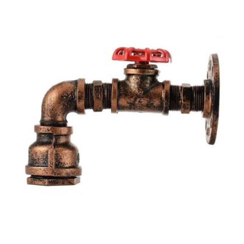 Sconce Light Fixture Industrial-Style Water Pipe Metal Wall Mounted Light Fixture