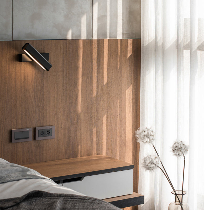 LED MODERNO LED ROTATABLE DEL ALUMINIO DEL ALUMINIO RECTANGULA LUMINACIÓN CON SOMBRA ACRYLIC