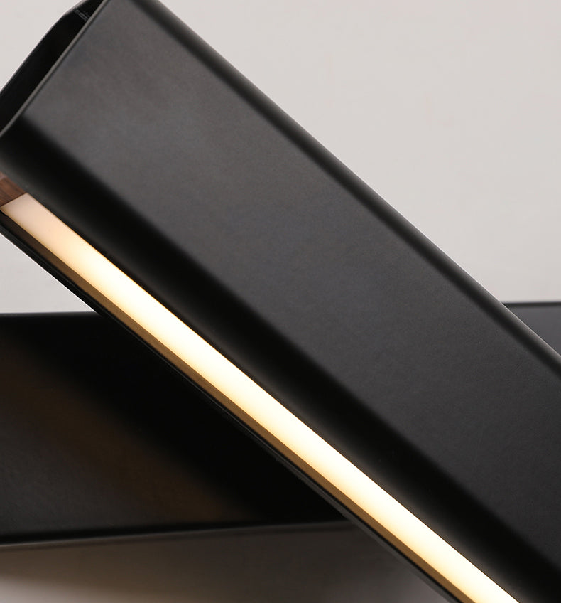 LED MODERNO LED ROTATABLE DEL ALUMINIO DEL ALUMINIO RECTANGULA LUMINACIÓN CON SOMBRA ACRYLIC