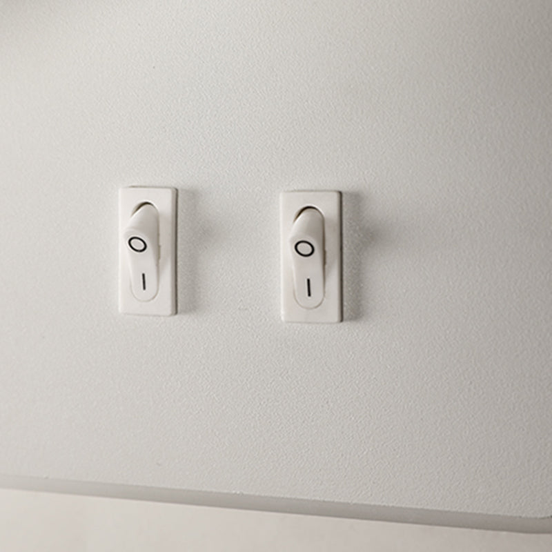 Ponderie murale à LED carrée à 2 lumière dans la simplicité moderne en aluminium givré en aluminium lampe murale pour chambre à coucher
