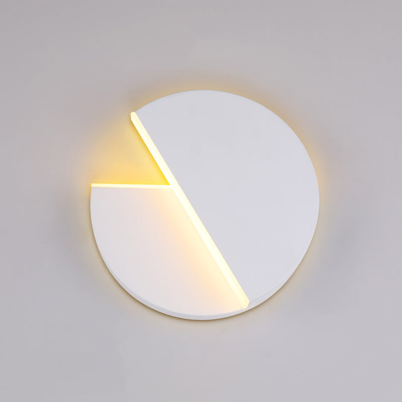 Lampada a parete a LED di ferro nella moderna semplicità acrilica circolare a parete rotabile per gli spazi interni