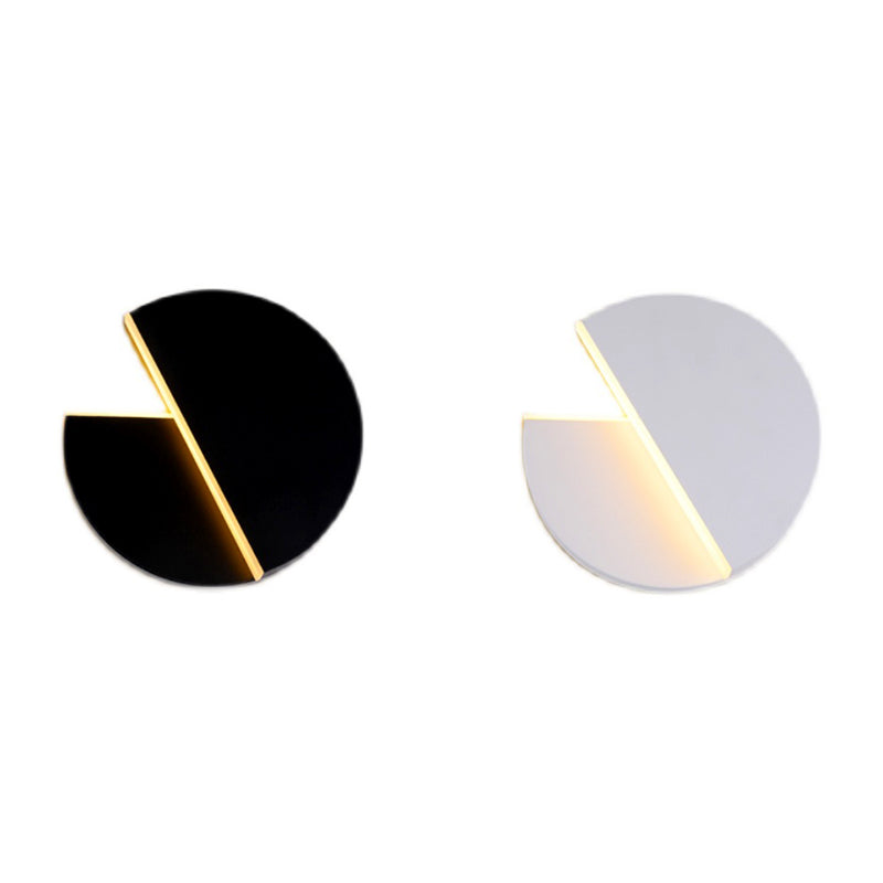 Lampada a parete a LED di ferro nella moderna semplicità acrilica circolare a parete rotabile per gli spazi interni