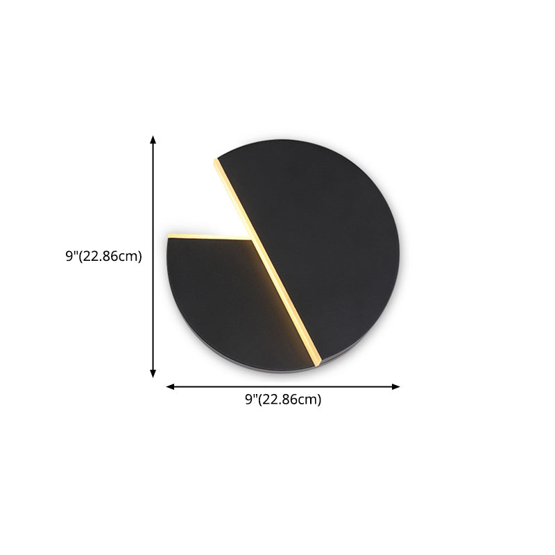 Lampada a parete a LED di ferro nella moderna semplicità acrilica circolare a parete rotabile per gli spazi interni