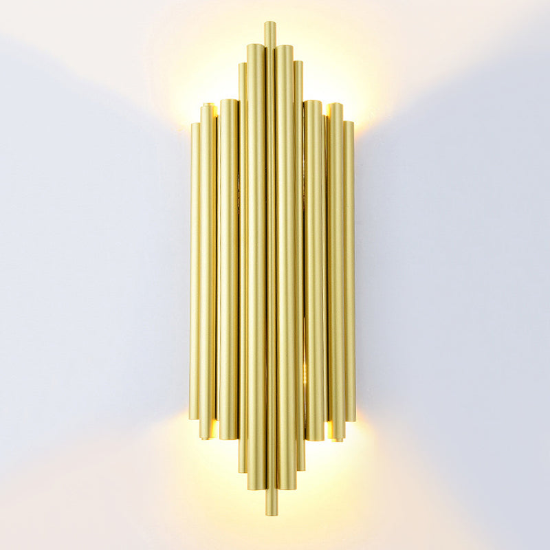 Gouden wandlamp met 4 licht in moderne creatieve stijl smeedijzeren stagger wandlicht