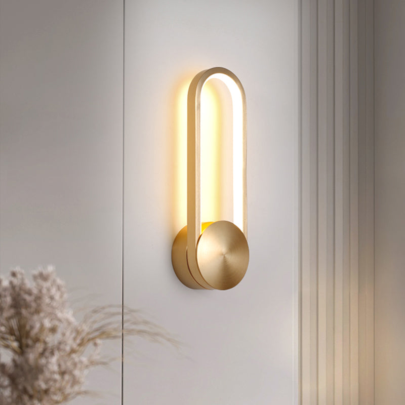Modern Luxury LED Rotatable Wall Lamp Aluminium Oblong Wall Sconce with Silicone Shade