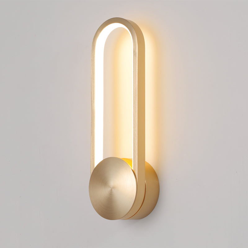 Modern Luxury LED Rotatable Wall Lamp Aluminium Oblong Wall Sconce with Silicone Shade