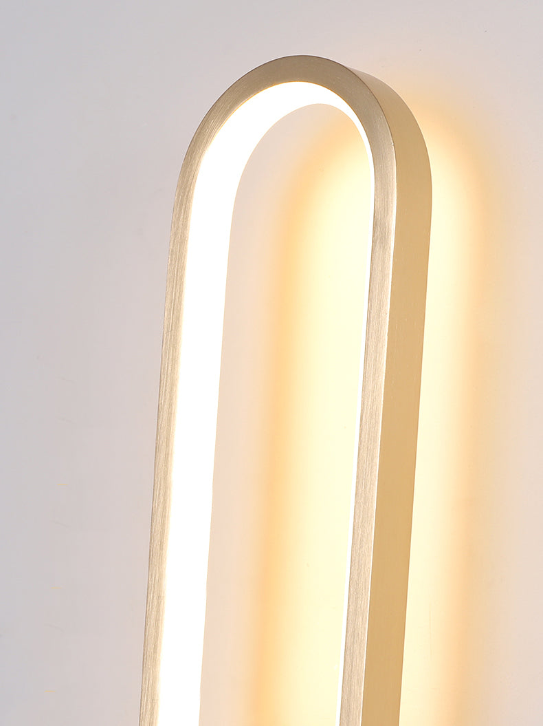 Modern Luxury LED Rotatable Wall Lamp Aluminium Oblong Wall Sconce with Silicone Shade