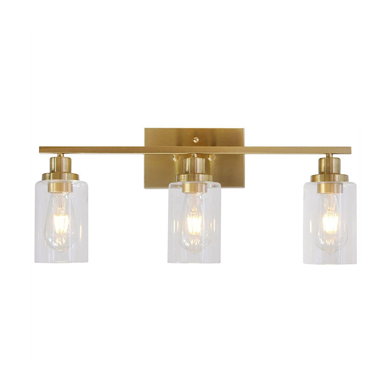 Simplicità industriale Cilindro Vanity Sconce Sconce Sfoglio monte muro di vetro per bagno