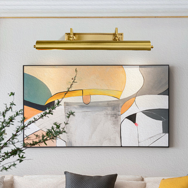 Postmoderne traditionele cilinder ijdelheid SCONCE Lights Brass Wall Mount Light Fixture voor badkamer