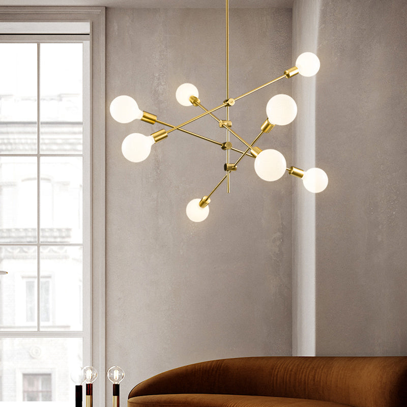 Metal Antique Antique Posting Lighting Accesors Sputnik Sphere Luces colgantes para sala de estar