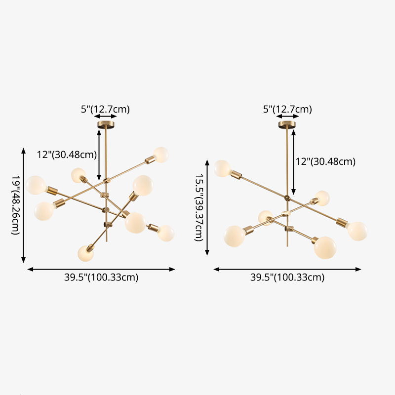 Metal Antique Antique Posting Lighting Accesors Sputnik Sphere Luces colgantes para sala de estar