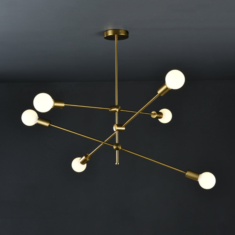 Metal Antique Antique Posting Lighting Accesors Sputnik Sphere Luces colgantes para sala de estar