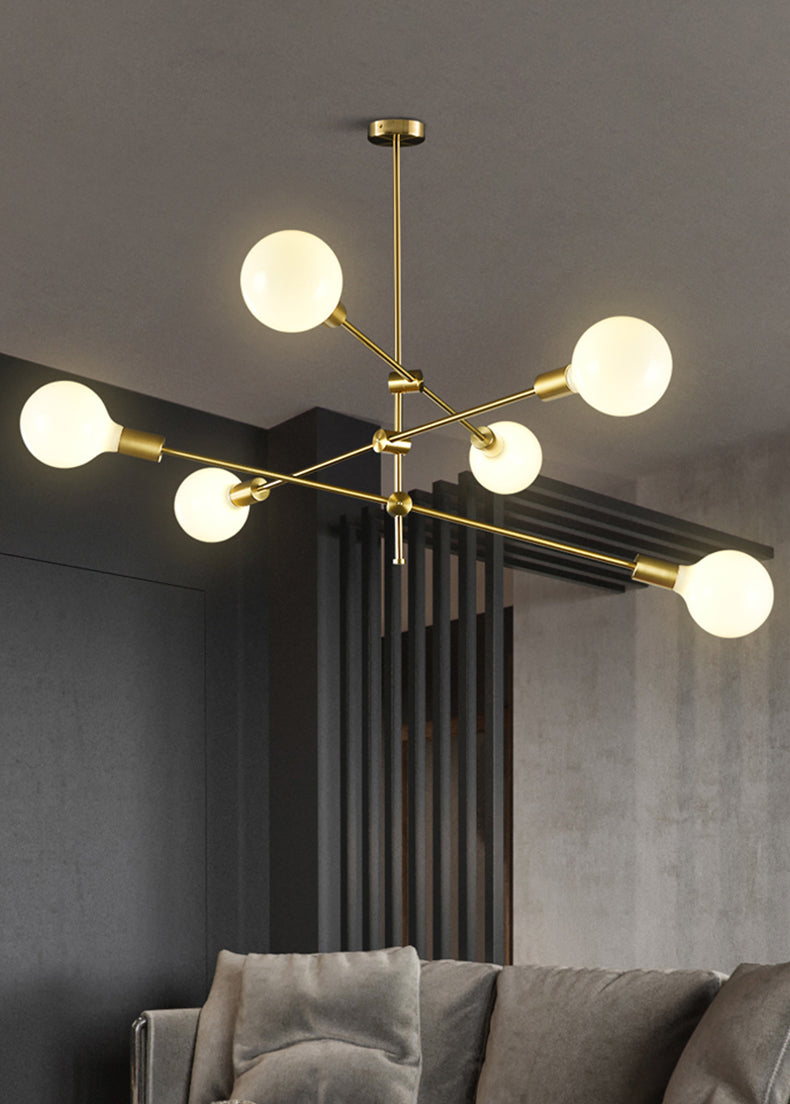 Metal Antique Antique Posting Lighting Accesors Sputnik Sphere Luces colgantes para sala de estar