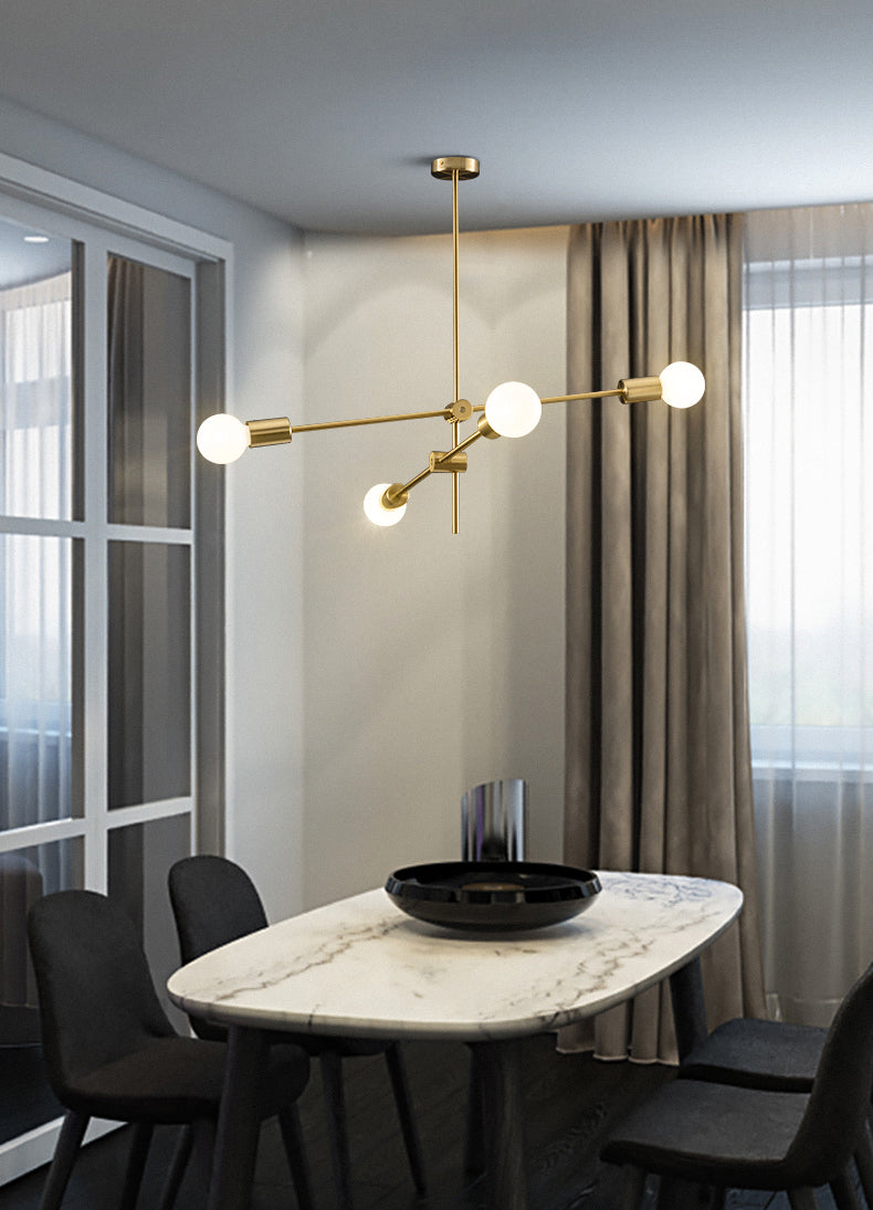 Metal Antique Antique Posting Lighting Accesors Sputnik Sphere Luces colgantes para sala de estar