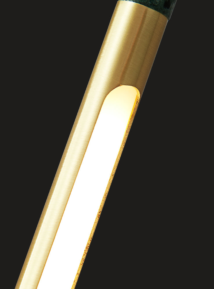 Minimalistische Marmor-LED Hanging Deckenleuchte 1-Licht-lineare Decke Anhänger Licht