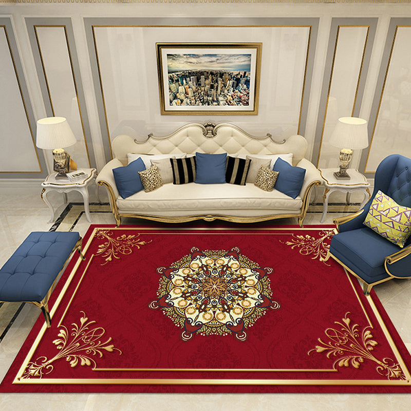 Multicolor Luxus Teppich Polyester Teppich Europäische Blumenententeppichen Nicht-Rutsch-Rücken für die Heimdekoration