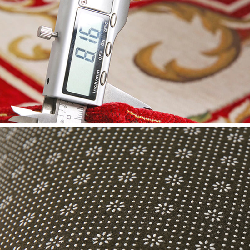 Tapis de luxe de couleur unie en polyester Circle concentrique Tapis en intérieur Tapis de soins faciles pour la chambre