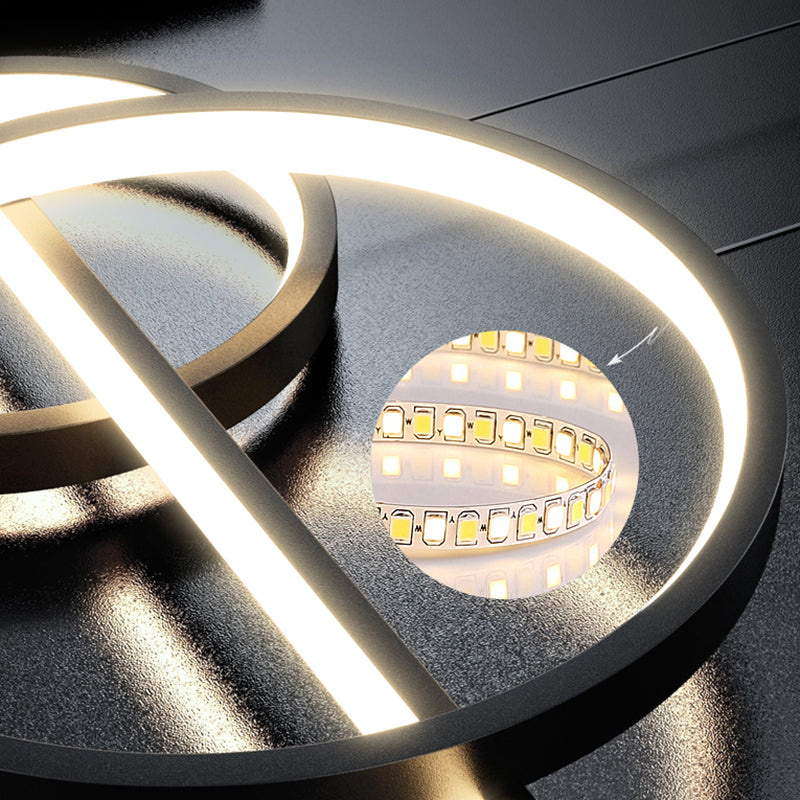 Lampada il lampadario in metallo lineare dell'illuminazione dell'isola a led moderna per sala da pranzo