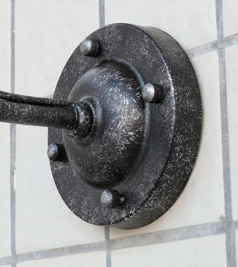 Industrielle Vintage -Wandleuchte -Leuchten im Freien mit Schmiedeeiseisen -Wand montiertes Licht