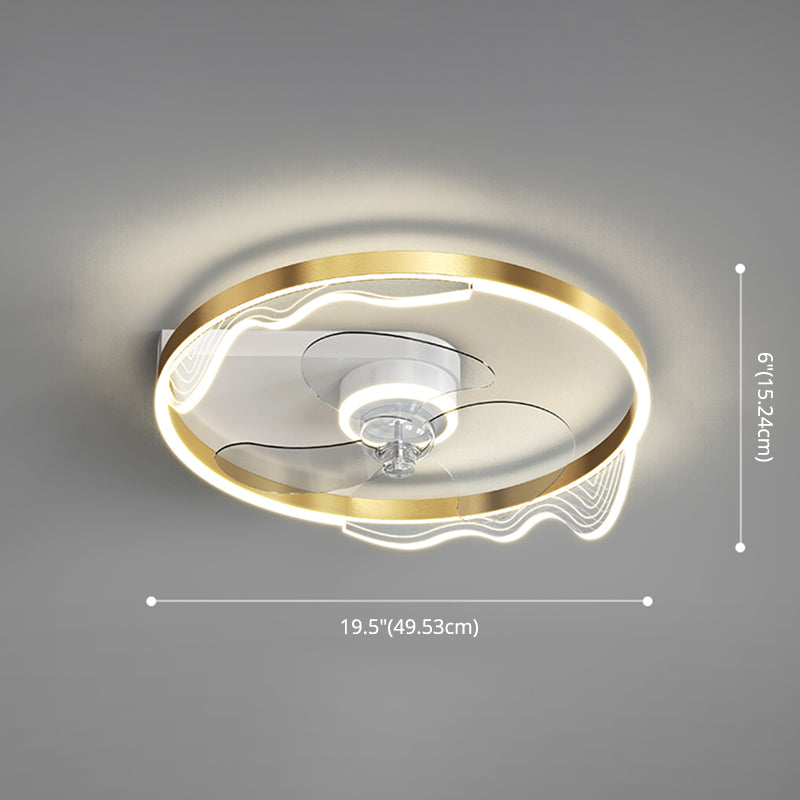 Acrilico a forma di anello semifulò Light Light Minimalish LED Minimalist Light Funture per camera da letto