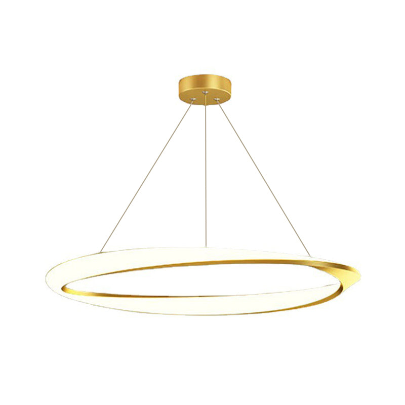 Lampada a led lineare alla moda moderna Lampada sospesa in ferro battuto a sospensione da interno con ombra acrilica