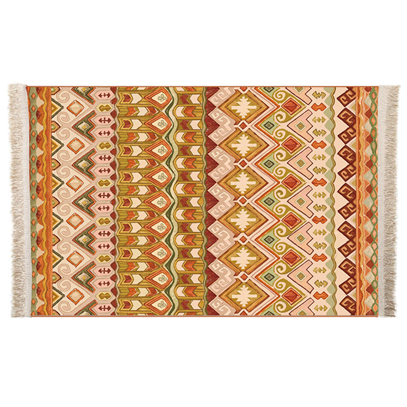 Boheems gebied tapijt polyester medaillon print binnen tapijt vlek resistent tapijt voor woonkamer