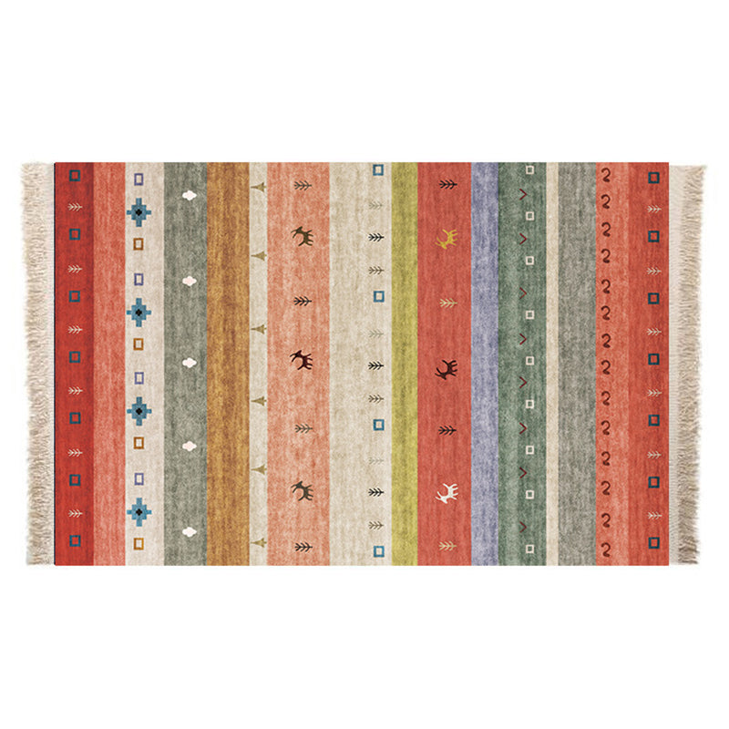 Boheems gebied tapijt polyester medaillon print binnen tapijt vlek resistent tapijt voor woonkamer
