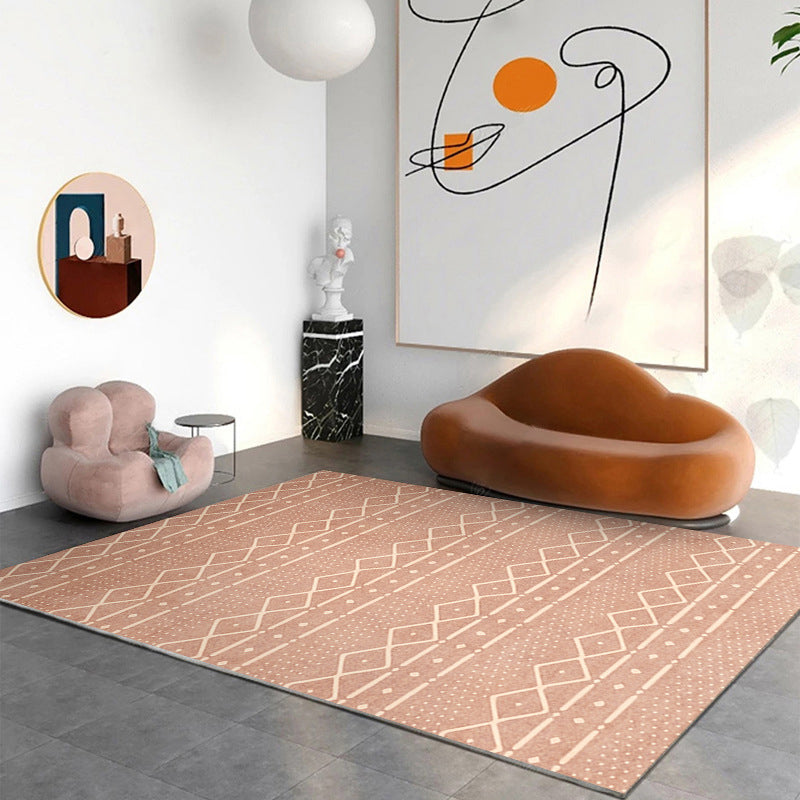 Nostalgia Indoor Rug Polyester Tribal Pattern Rug Washable Area Carpet for Home Decoration