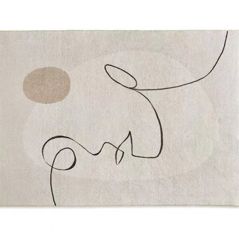 Contemporary Carpet Patchwork Area Carpet Polyester Washable Indoor Rug for Home Decoration