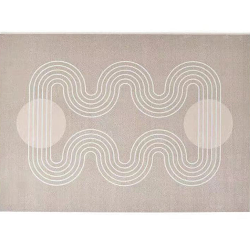 Contemporary Carpet Patchwork Area Carpet Polyester Washable Indoor Rug for Home Decoration