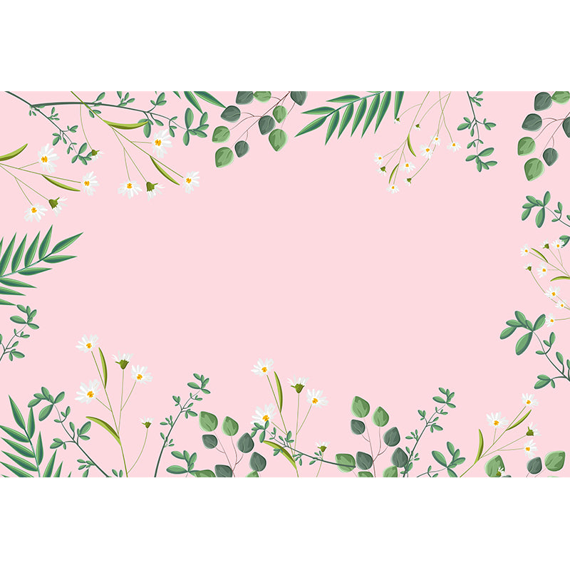 Modern Plant Wall Murals Stain Resistant Wall Art for Home,Waterproof and Antifouling