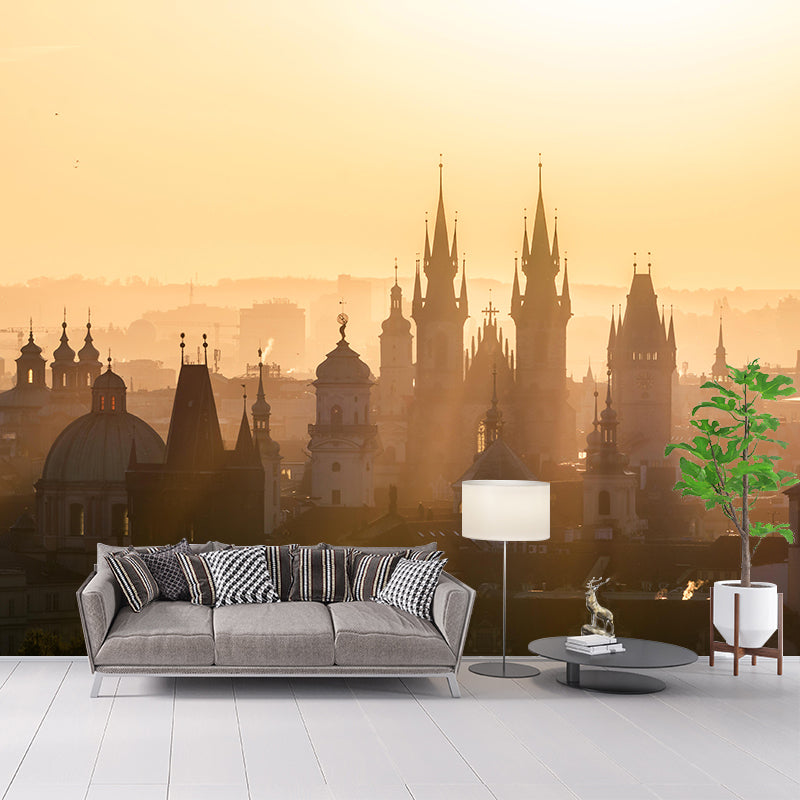 Crepuscular Scene Mural Mildew Resistant Eco-friendly Wall Decor Interior Wall Murals