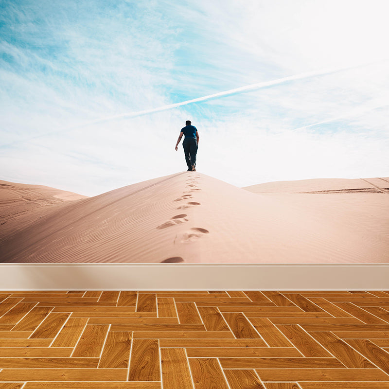 Big Desert Mural Wallpaper Moisture Resistant Modern Bedroom Wall Covering