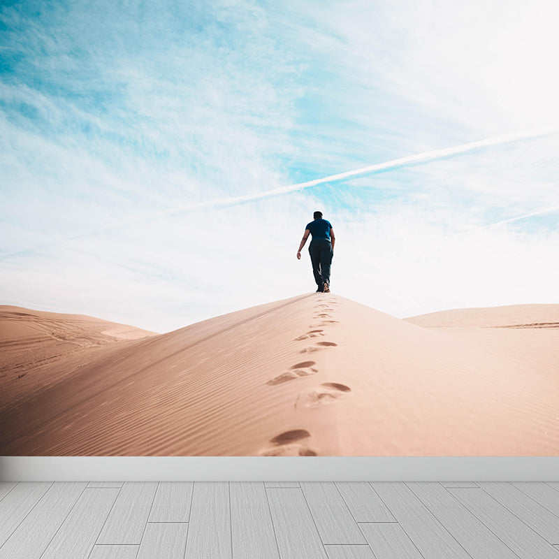 Big Desert Mural Wallpaper Moisture Resistant Modern Bedroom Wall Covering