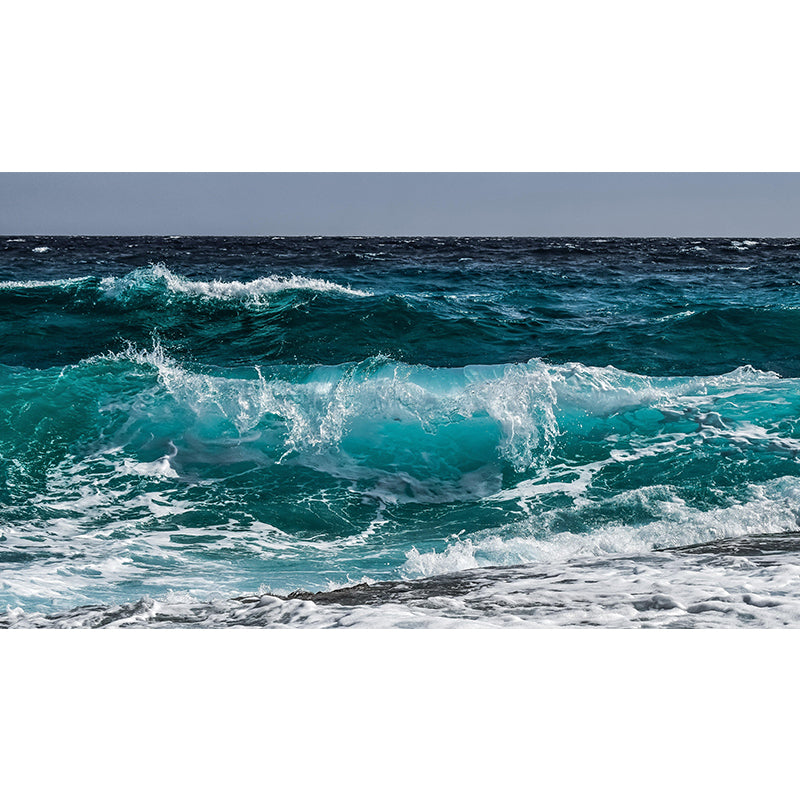 Sea Mural Photography Wallpaper Modernist Nature Scenery Living Room Wall Mural