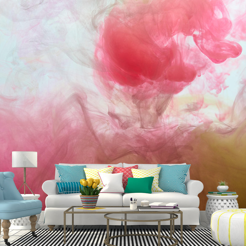 Mildew Resistant Ink Mural Decal Modern Novelty Abstract Wall Art in Multi Color